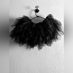 Black short tutu skirt